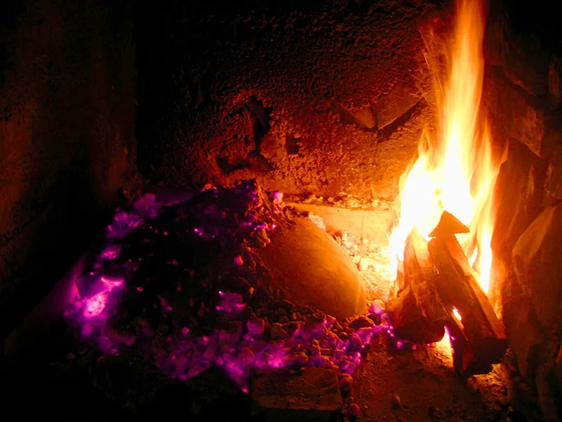 Preparation of traditional Croatian meal called Peka